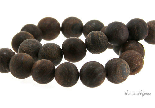 Bronzite beads matt around 12mm