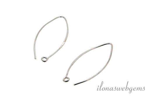 1 paar 925/000 Silber Ohrbügel (medium) ca. 33mm