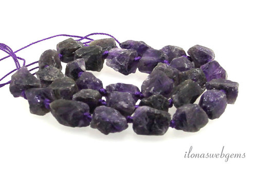 Amethist kralen rough ca. 13x10mm