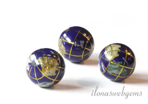 Lapis lazuli globe bead approx. 10mm