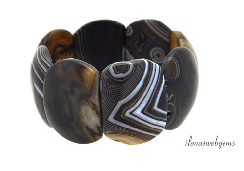 Achatarmband, ca. 37 x 28 x 9 mm