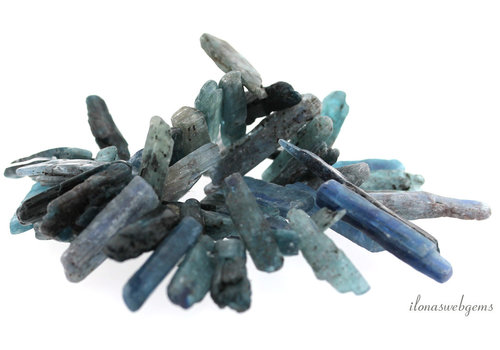 Kyanit Perlen Seitenbohrer ca. 35x5x4mm