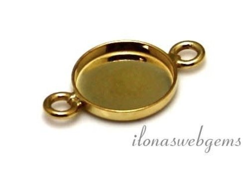 14 Karat Gelbgold Stecker 10mm