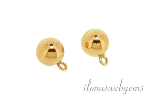 14k/20 Gold filled bolletje met oogje ca. 4mm