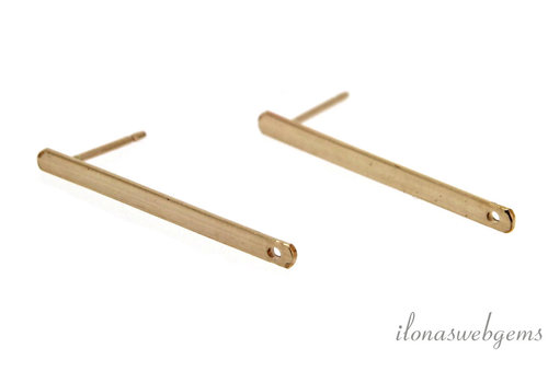 gold filled oorsteker