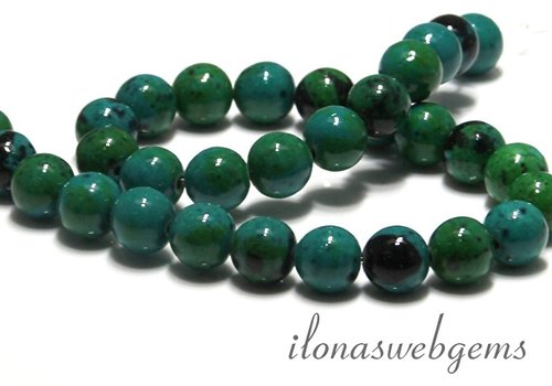 Chinese Chrysocolla beads round about 10mm