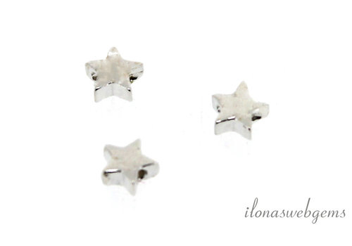 1 Sterling Silber Charm Stern um 4mm