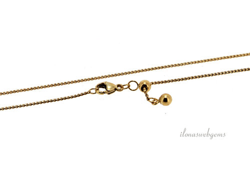 Venetiaanse  Gold filled Ketting  55cm verstelbaar