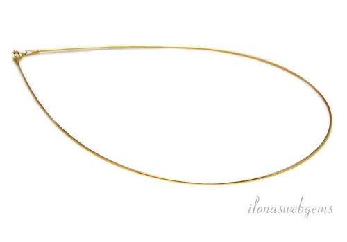 Vermeil Omega choker 50cm