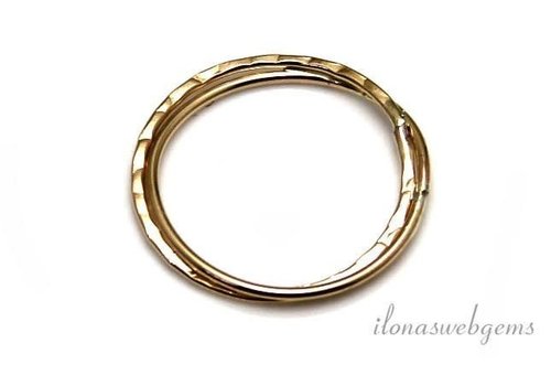 14k/20 Gold filled closed eye/ring approx. 17 mm