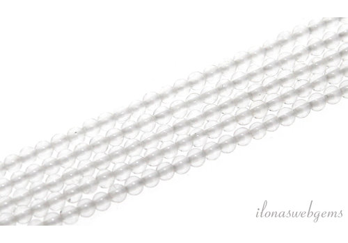 Rock crystal beads around mini about 2mm