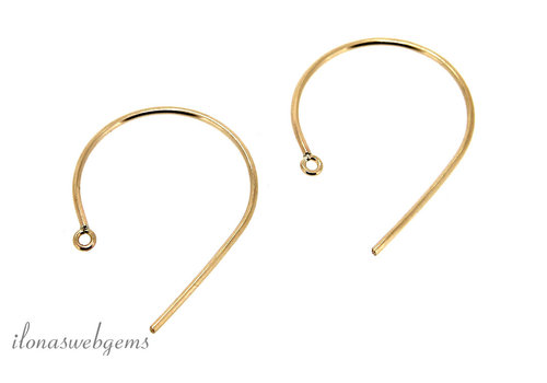 1 pair of Gold filled earwires approx. 29mm