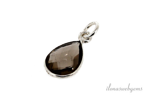 Sterling silver pendant with Smoky Quartz
