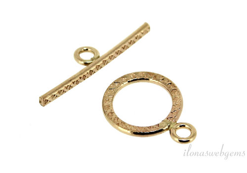 Gold filled toggle clasp approx. 11m