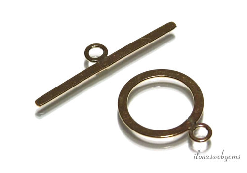 14/20 Gold gefüllter Knebelverschluss, ca. 15mm