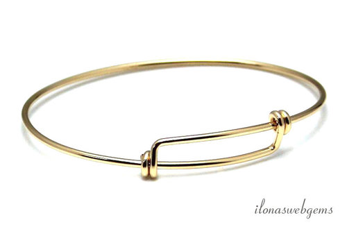 14k/20 Gold filled armband ca. 80x1.6mm