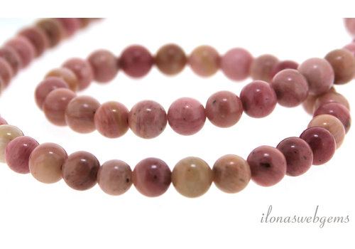 Chinese Rhodonite beads around 6mm