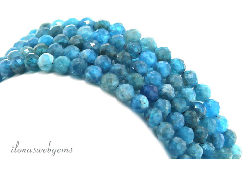 Apatite beaded facet around ca. 4mm AA quality cut