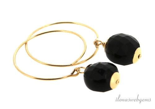 Inspiratie Onyx coin kralen Gold filled