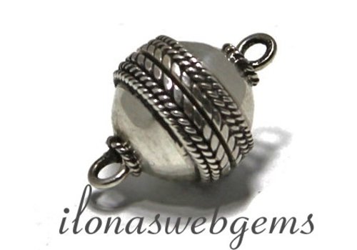 Sterling zilveren magneetslot ca. 16mm