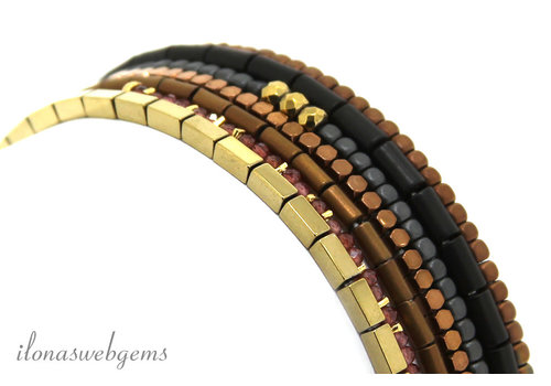 Inspiration; Kombiniere Hämatit-Armbänder