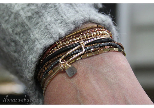 inspiratie: Mix en match Hematiet met Gold filled