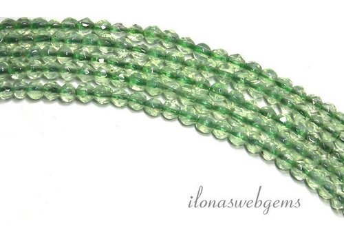 Aventurine beads mini faceted round. around 2 mm