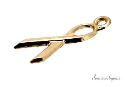 14/20 Gold Filled Charm Ribbon approx. 12x6mm