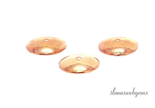 Rosé Vermeil bead cap approx. 6mm