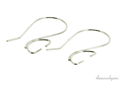 1 pair of Sterling silver ear hooks approx. 30 mm