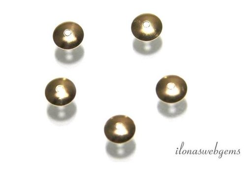 1 stuk 14k/20 Gold filled kralenkapje 3.0mm