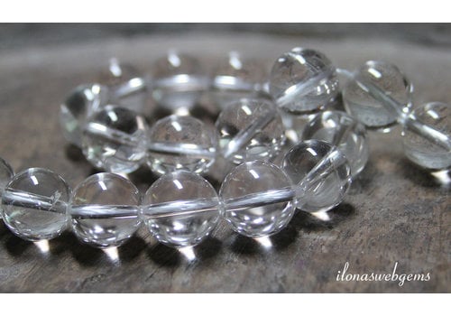 Rock crystal beads around 14mm