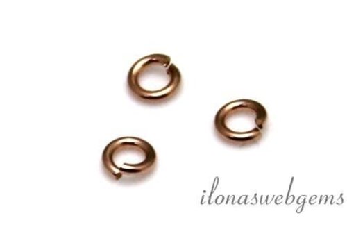 14/20 Rosé  Gold filled open oogje ca. 3.5x0.8mm