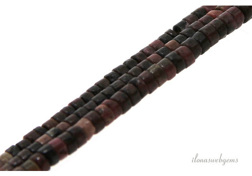 Rhodonite beads Heishi about 4x2mm