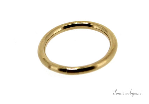 14k/20 Gold filled oogje gesloten ca. 10x1mm