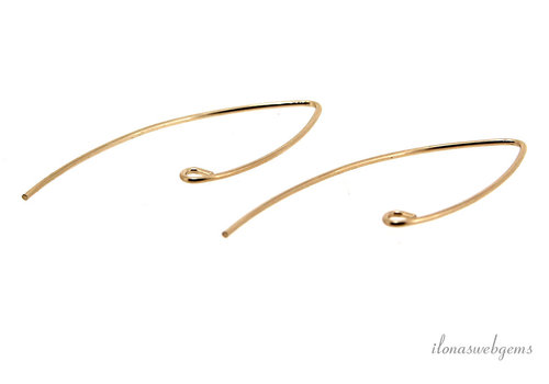 1 pair of 14/20 Gold filled earwires approx. 35mm