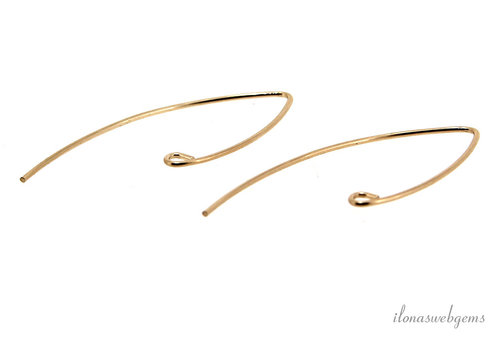 1 pair of 14k/20 Gold filled earwires approx. 35mm