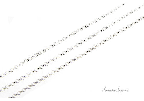 10 cm Sterling zilveren  Jasseron ketting