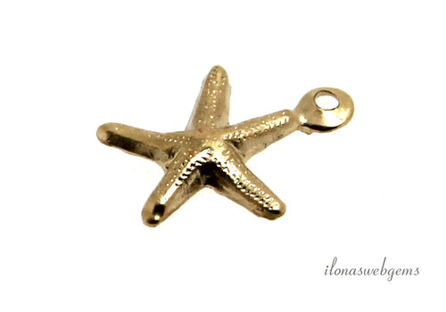 14k/20 Gold filled starfish charm approx. 8mm