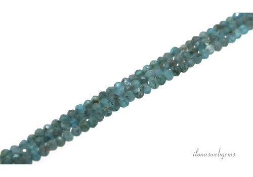 Apatitperlen, facettiert, rund, ca. 2,5 mm