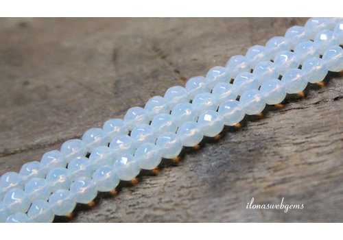 Opalite beads facet around 6mm
