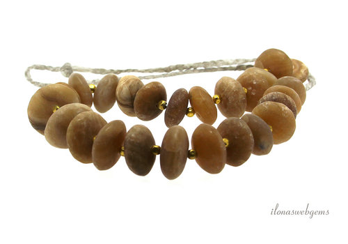 Jadescheiben gelb ca.18x9mm