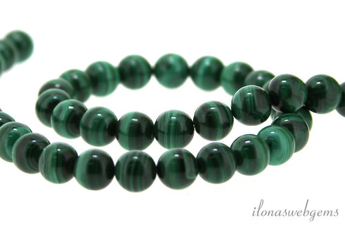 Malachite beads around 8mm