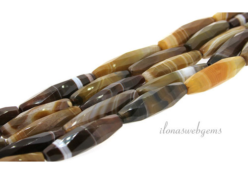 Fire agate beads about 55x15mm