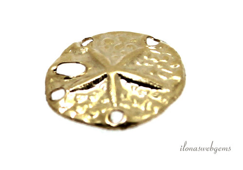 14/20 Gold gefüllter Charm-Strandseestern, ca. 11,5 mm