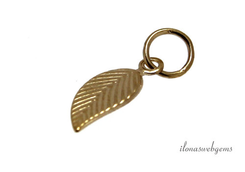 14/20 Gold filled charm leaf approx. 10x5mm