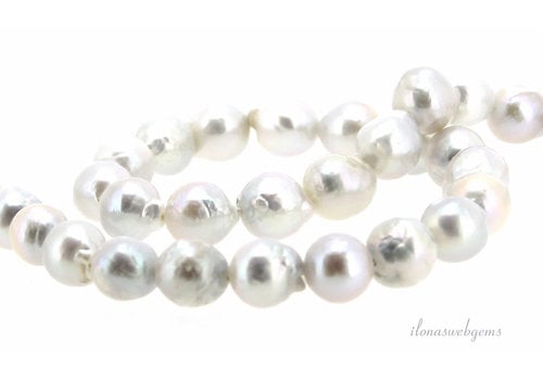 Freshwater Pearls light silver about 7mm