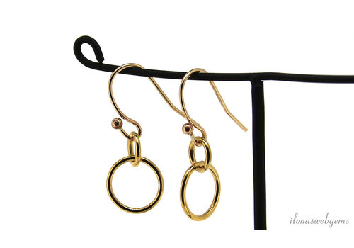 Inspiratie : Gold filled oorhangers dubbelen ring