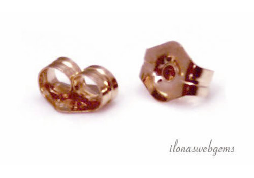 1 pair of 14k/20 Rose Gold filled poussettes approx. 5.8x5mm