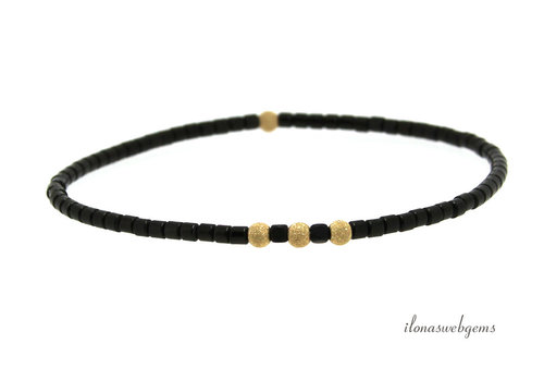 Armband 14/20 Gold gefüllt, Hämatit